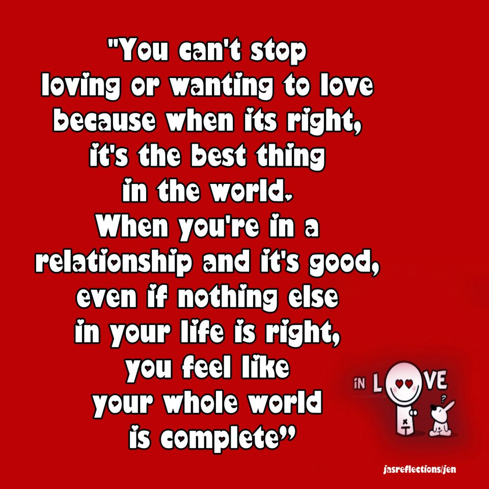 YOU CAN T STOP LOVING…